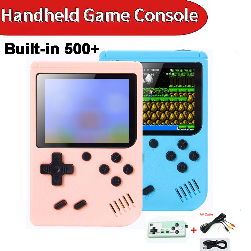 Gaming Console With Minecraft - Retro Portable Mini Handheld Video Game