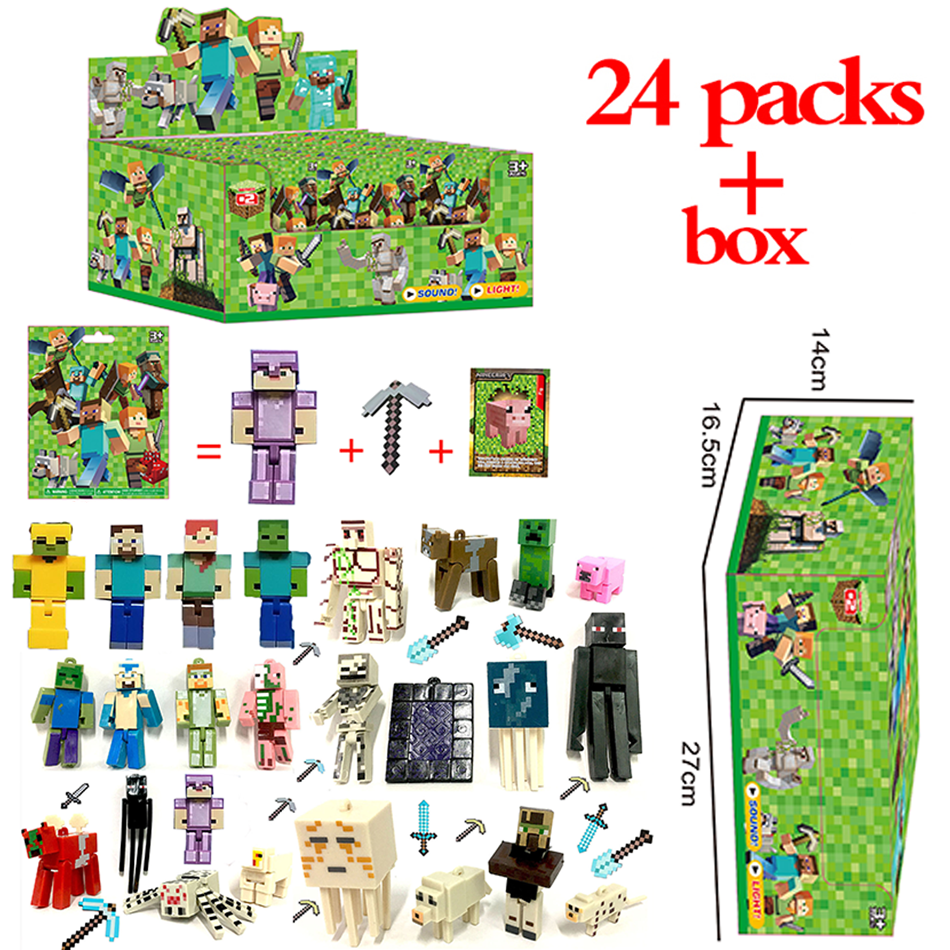 Anime 1-24Pcs Minecrafts Blind - Gaming Console With Minecraft recensione e prezzo