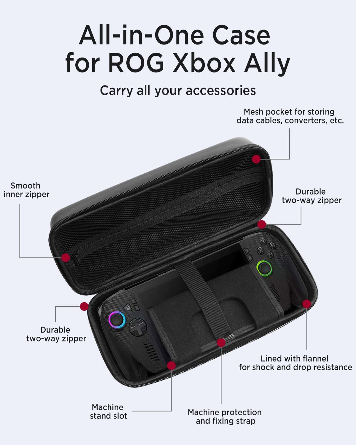 Travel Carrying Case for ROG X - Gaming Console Rog recensione e prezzo