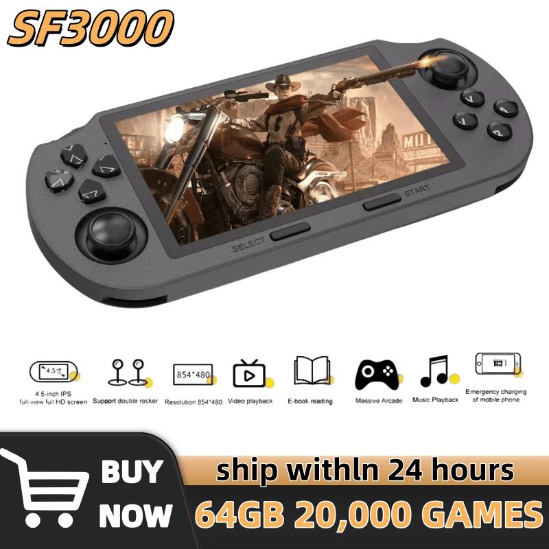 SF3000 Retro Handheld Video Ga - Gaming Console With Minecraft recensione e prezzo