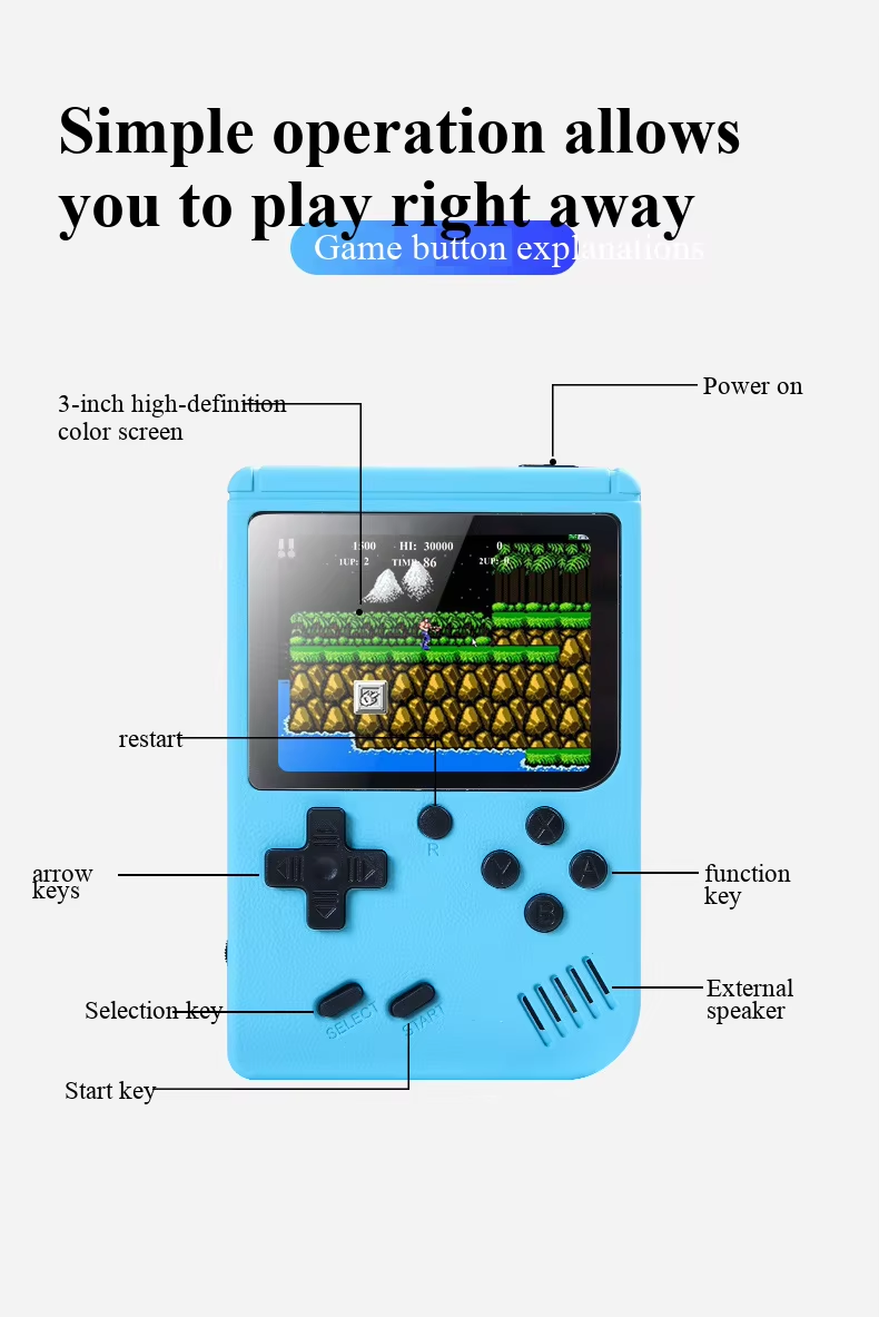Retro Handheld Games Console B - Gaming Console With Minecraft recensione e prezzo