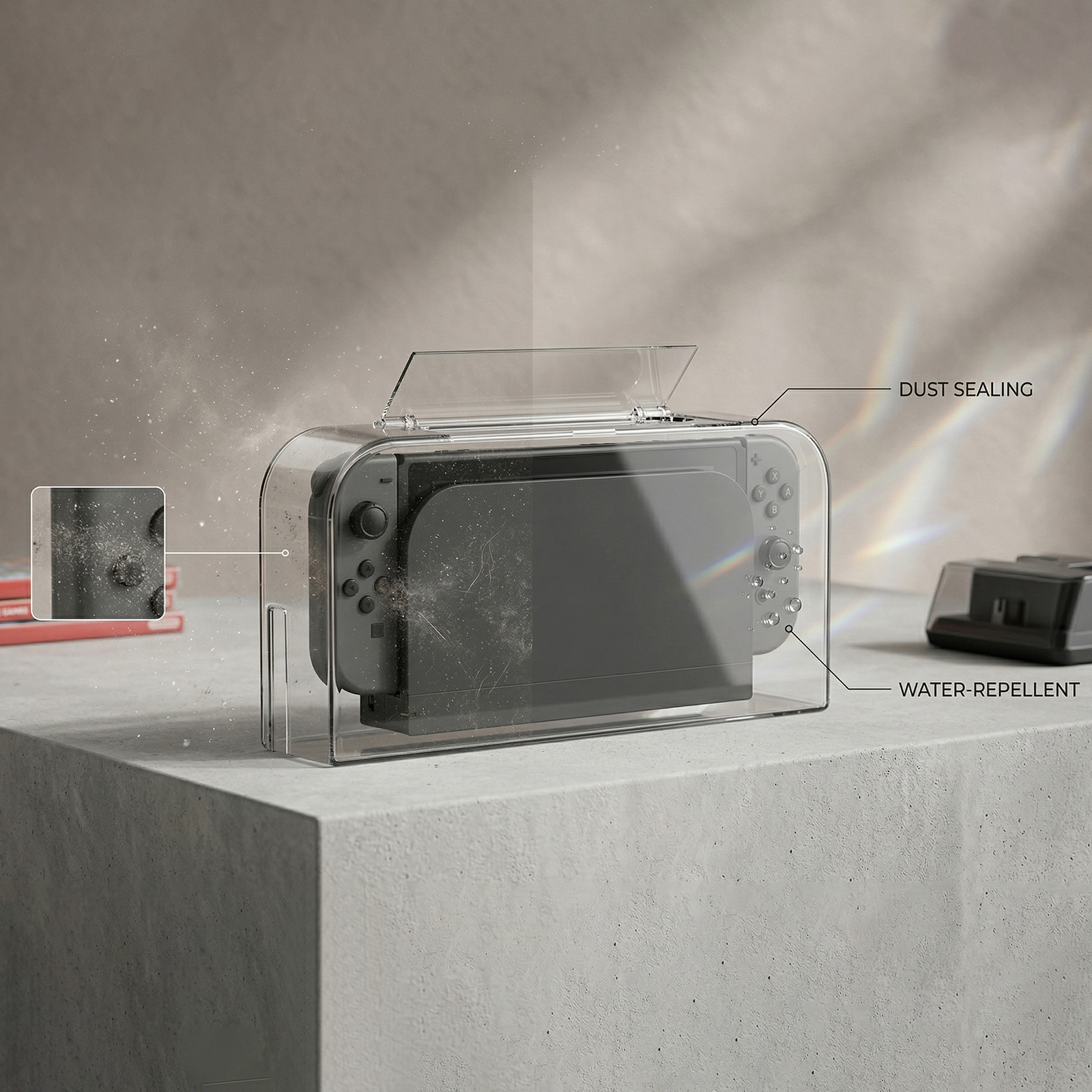 For NS2 Clear Display Box Wate - Gaming Console Display Case recensione e prezzo