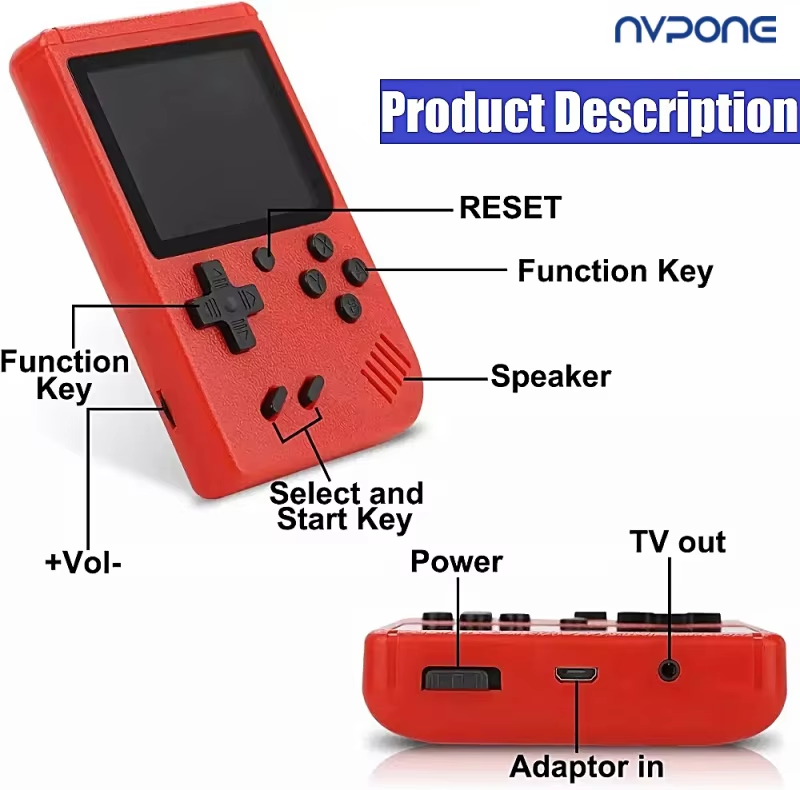 NEW Portable Retro Mini Video  - Gaming Console With Minecraft recensione e prezzo