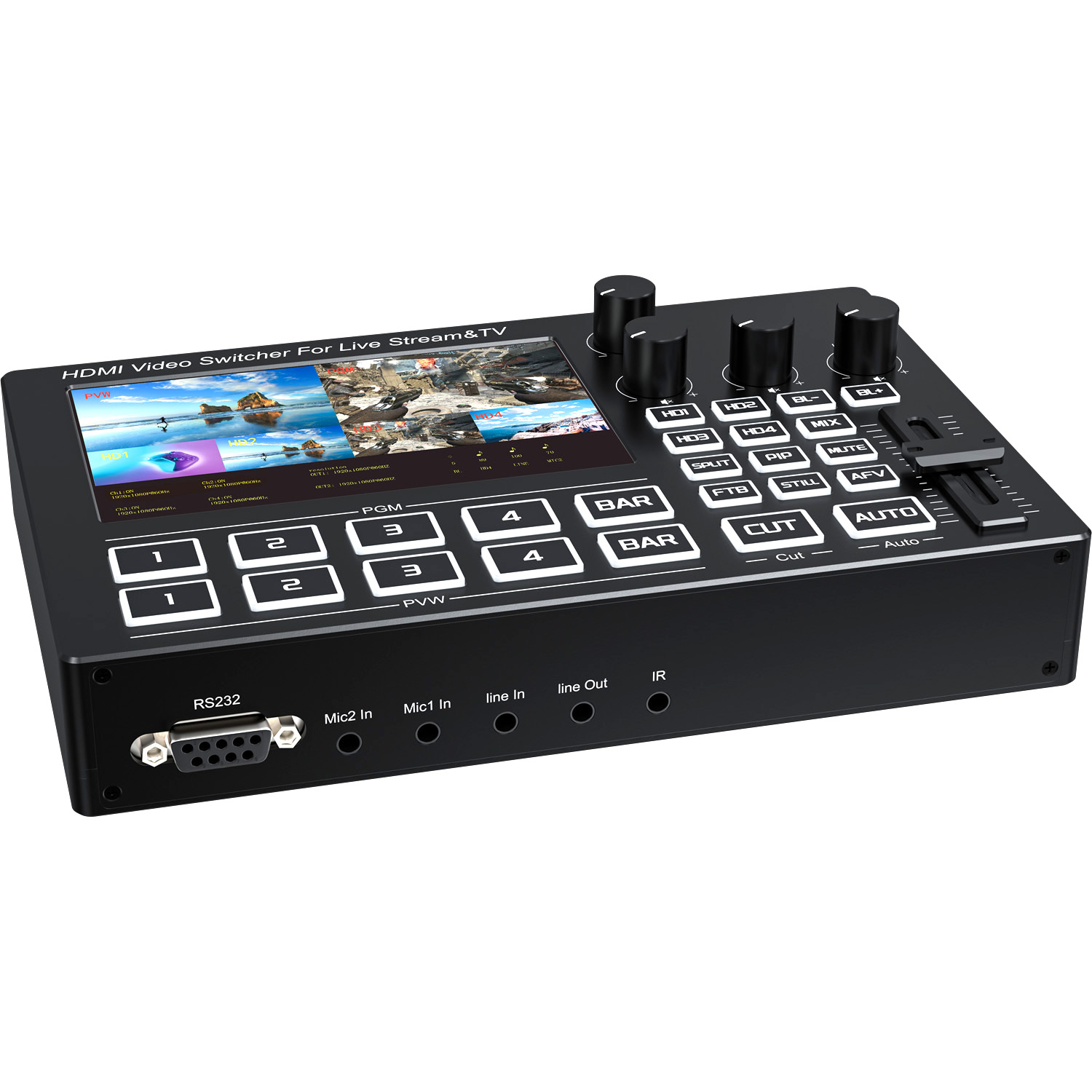 1080P 4 Channel HDMI Live Stre - Gaming Console Monitor recensione e prezzo